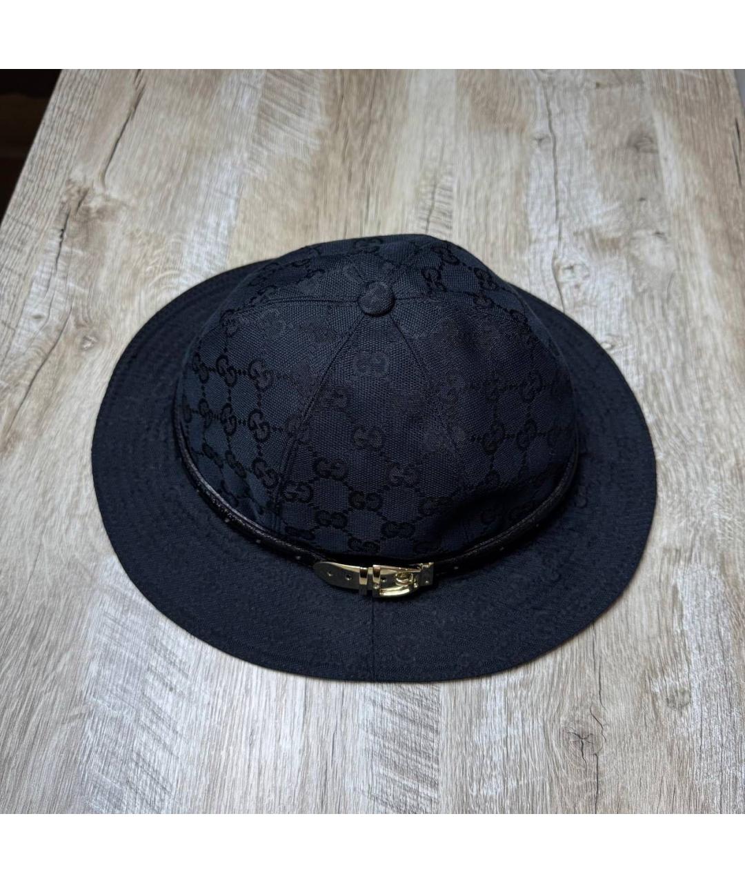 GUCCI Черная шляпа, фото 2