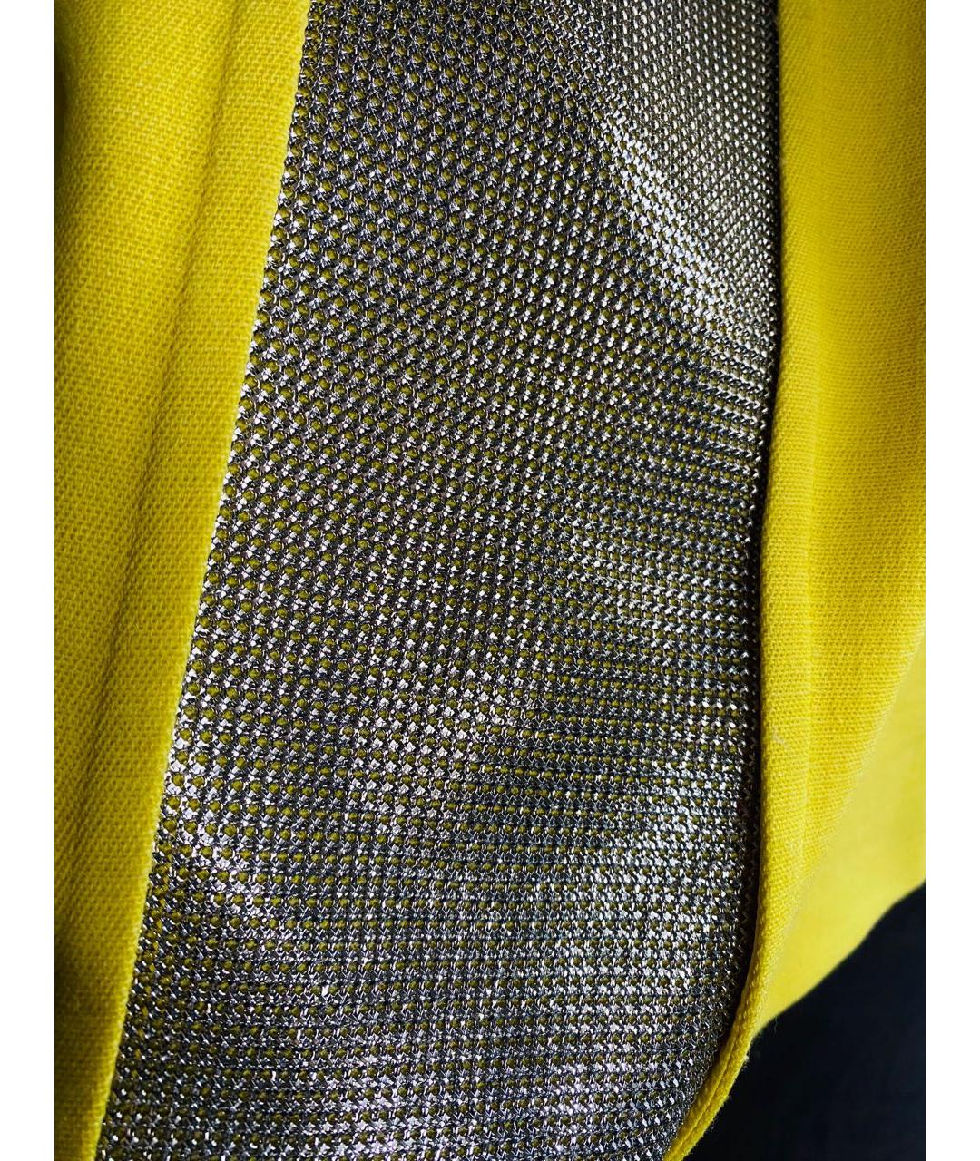 VERSACE Желтое шерстяное вечернее платье, фото 4