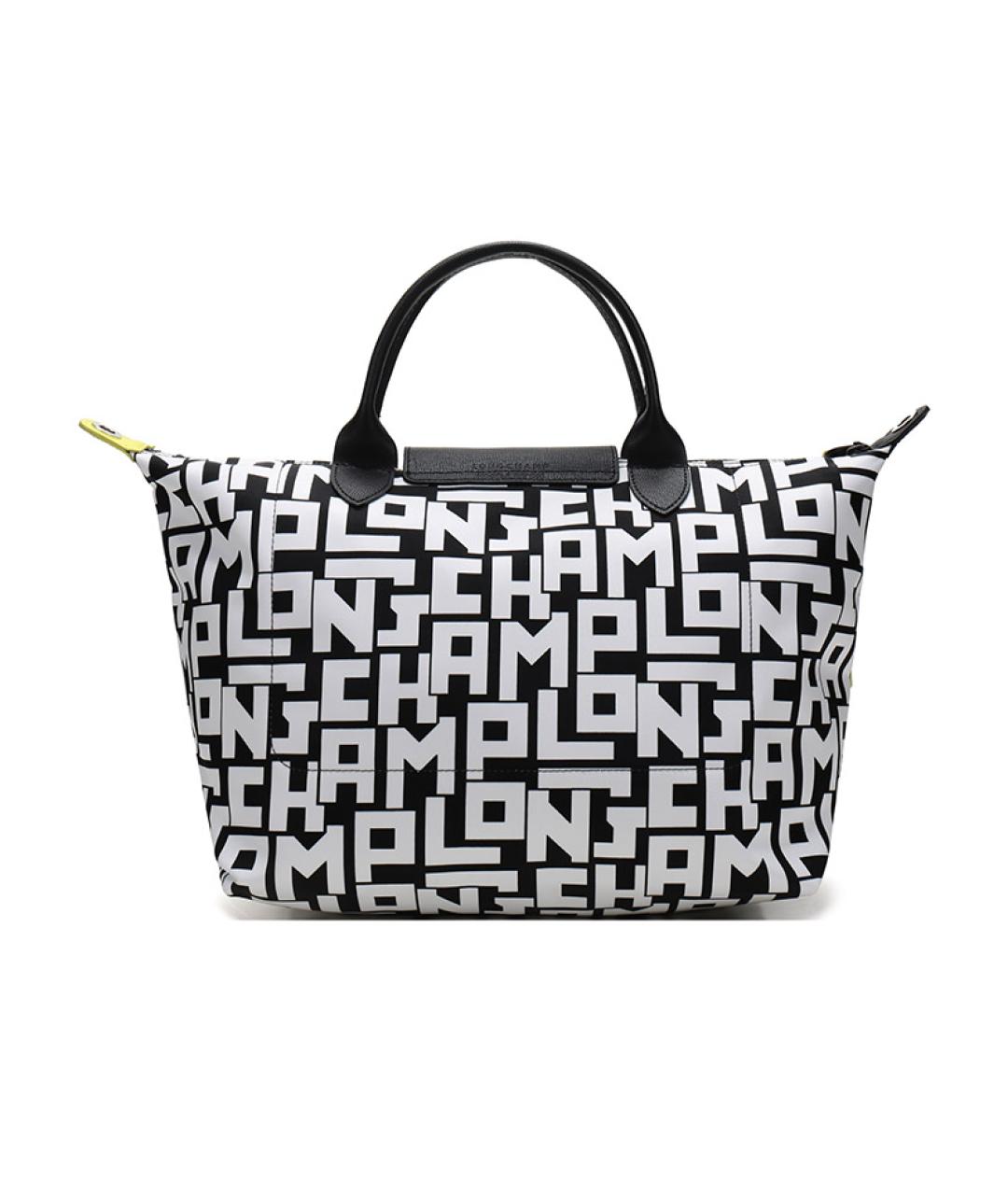 LONGCHAMP Черная хлопковая сумка через плечо, фото 4