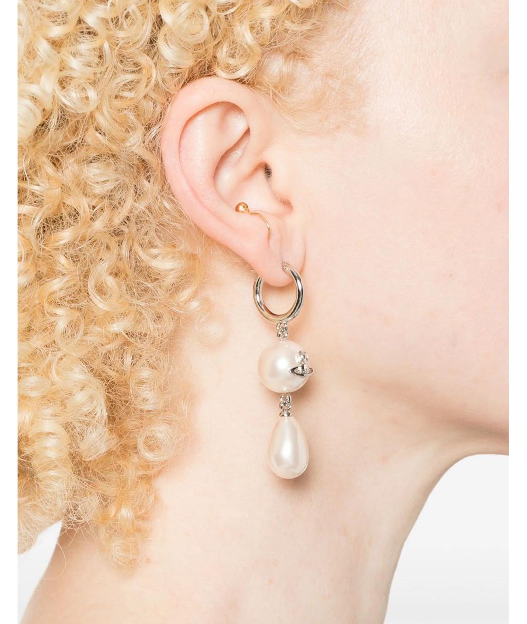 VIVIENNE WESTWOOD Серебряные латунные серьги, фото 2