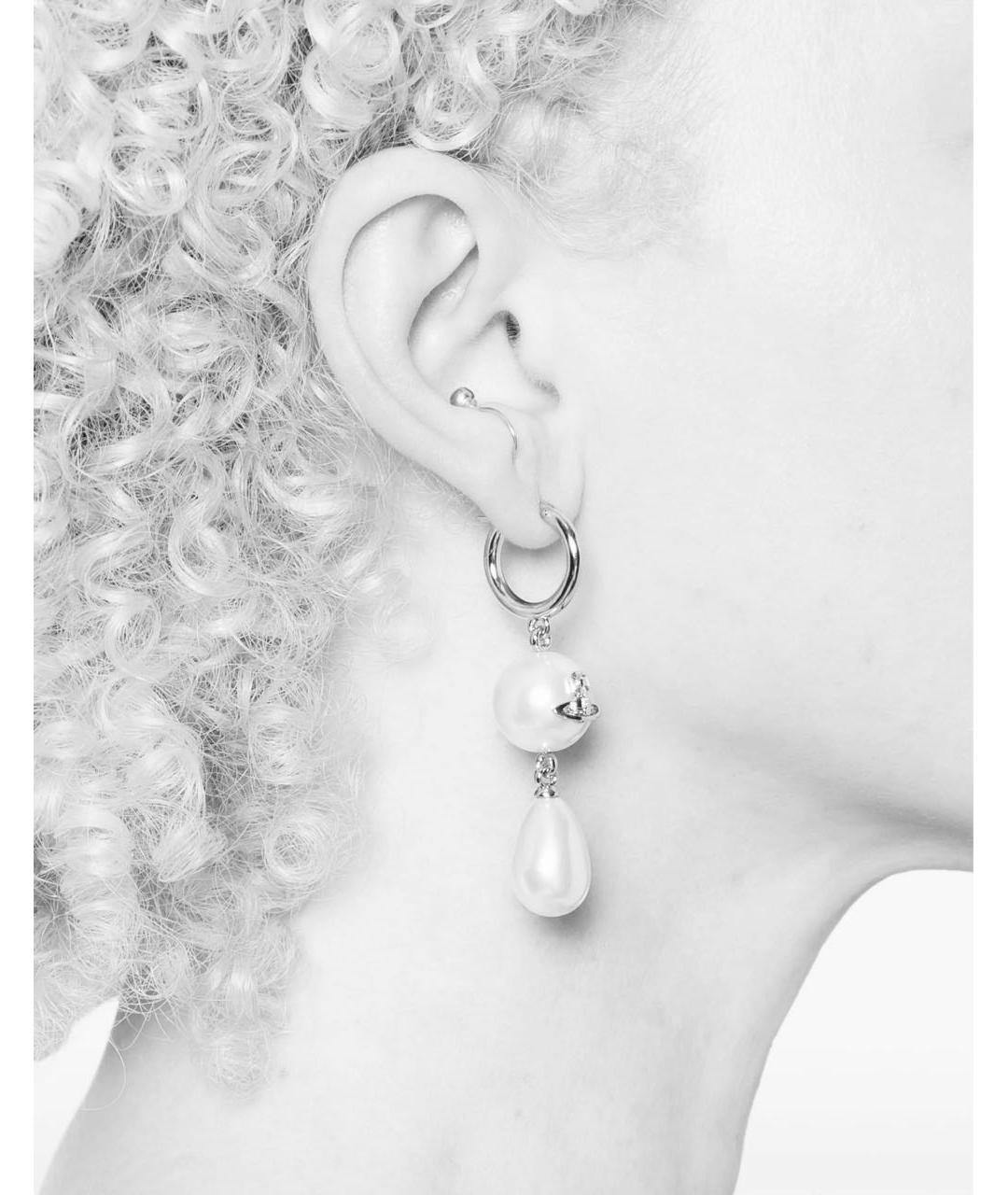 VIVIENNE WESTWOOD Золотые латунные серьги, фото 3