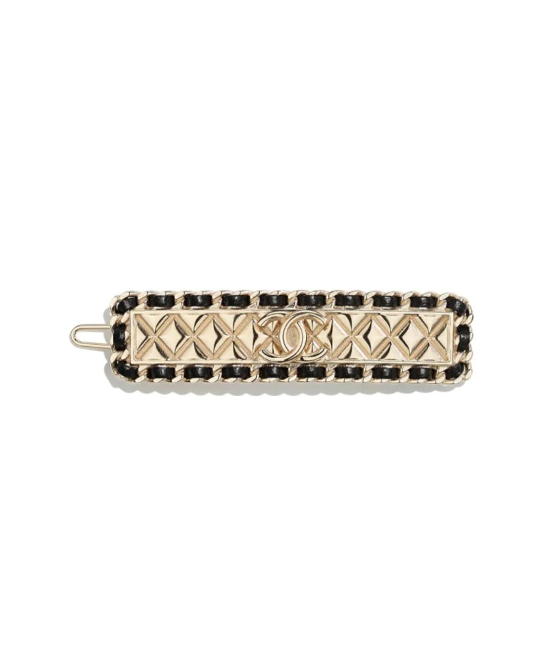 CHANEL Коричневая заколка, фото 1