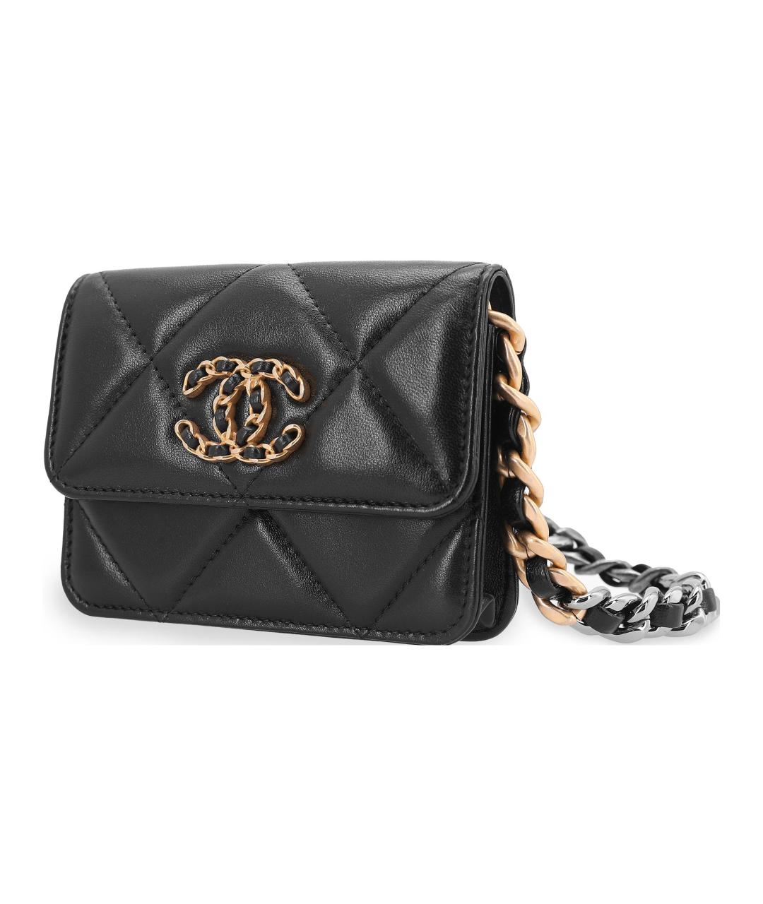CHANEL Черная кожаная сумка через плечо, фото 2