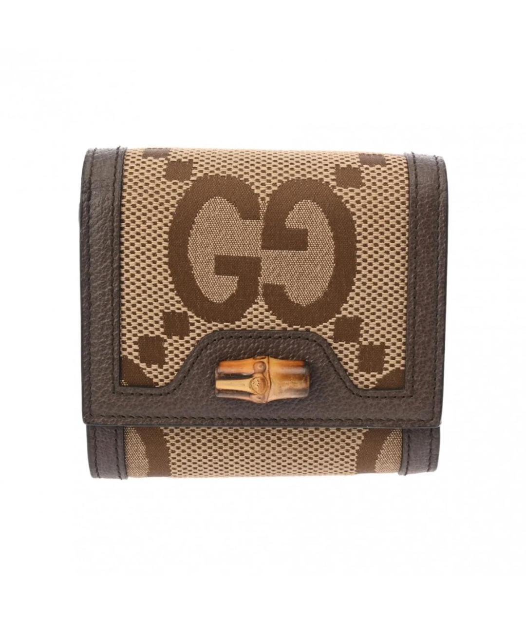 GUCCI Коричневый кожаный кошелек, фото 1