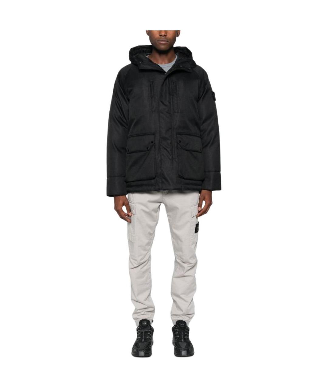 STONE ISLAND Черная куртка, фото 3