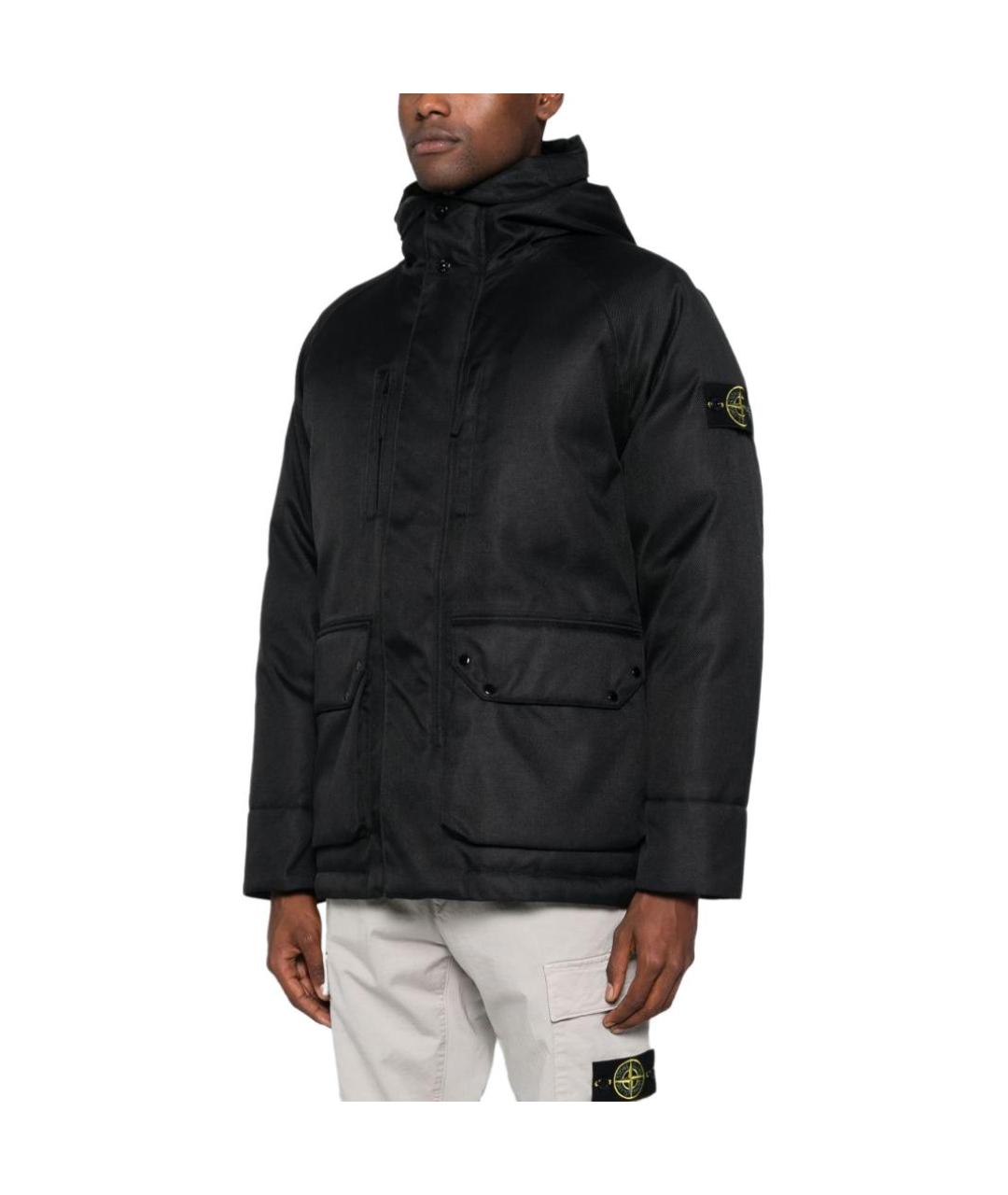 STONE ISLAND Черная куртка, фото 4