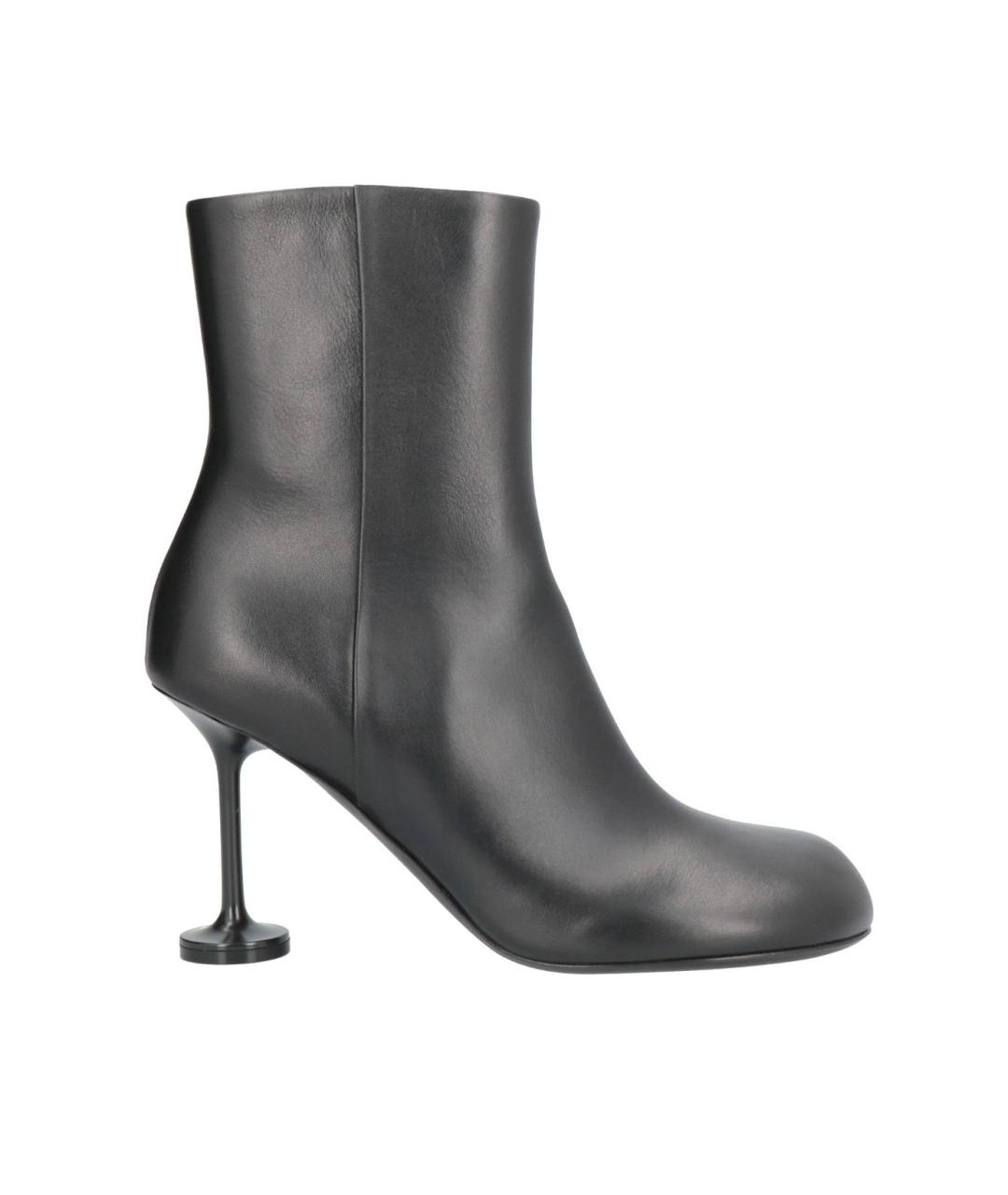 BALENCIAGA Черные кожаные ботильоны, фото 6