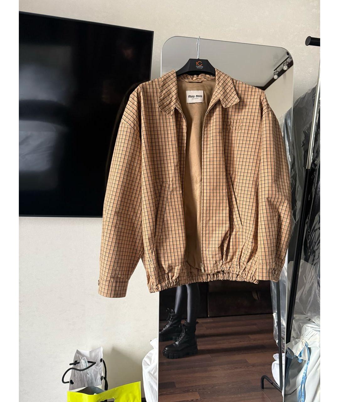 MIU MIU Коричневая куртка, фото 3