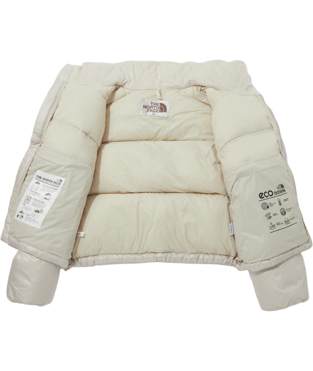 THE NORTH FACE Бежевый полиамидовый пуховик, фото 3