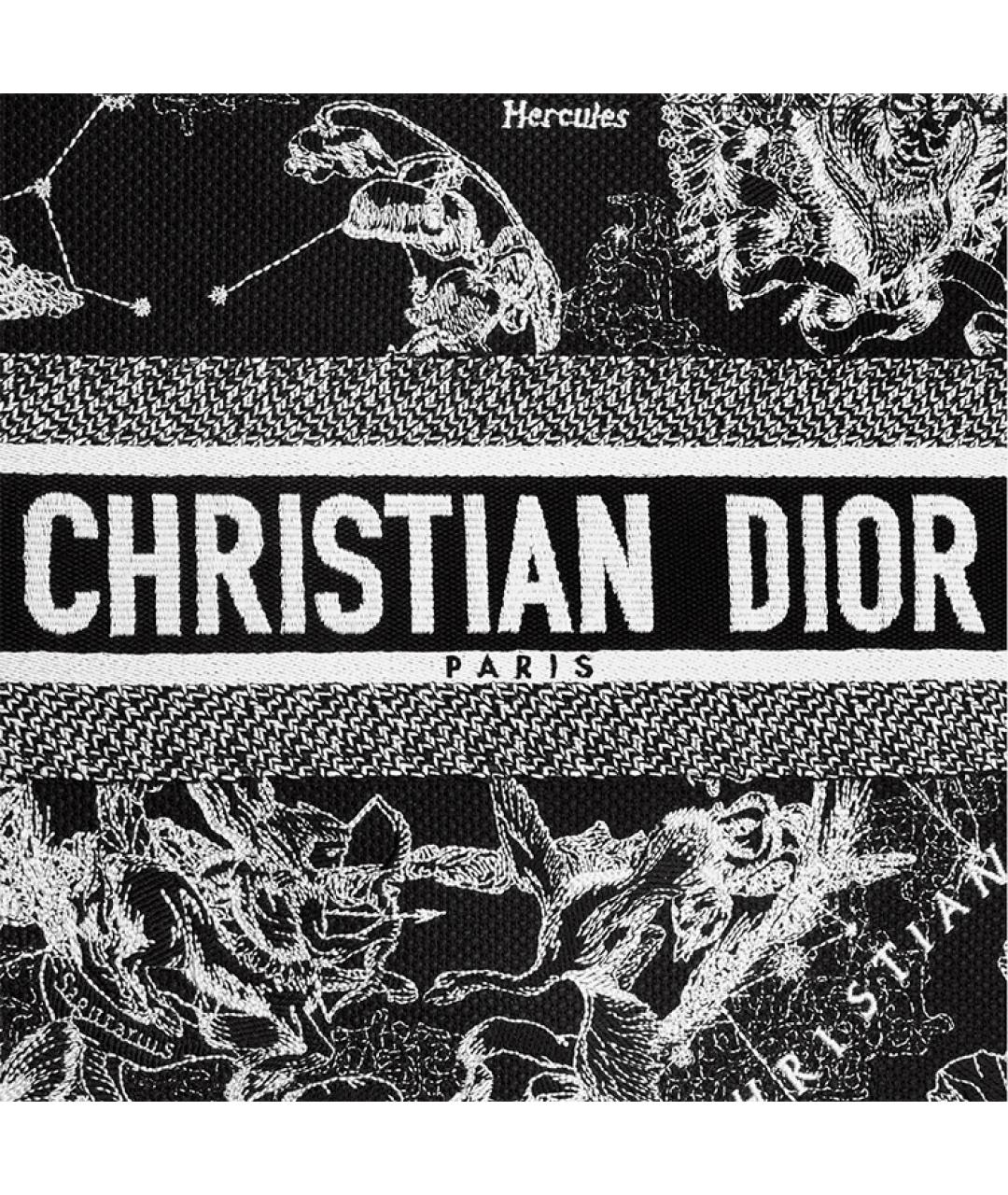 CHRISTIAN DIOR Черная тканевая сумка через плечо, фото 5