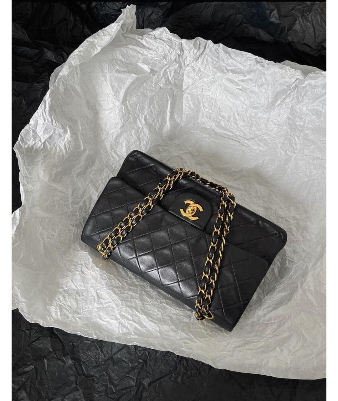CHANEL Черная кожаная сумка через плечо, фото 4