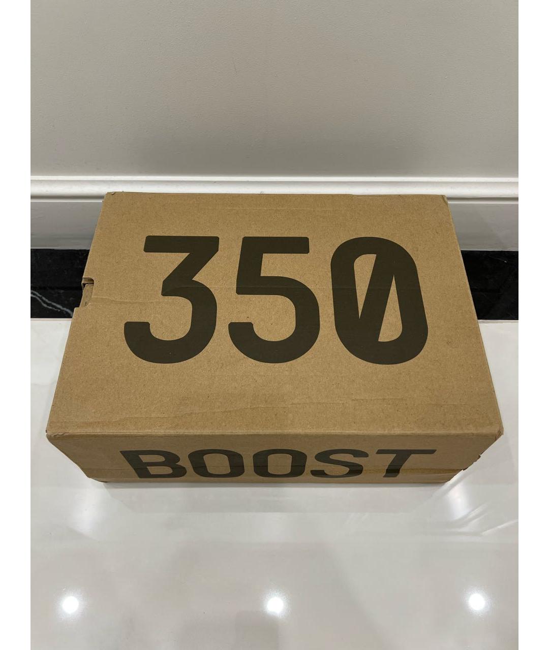 ADIDAS YEEZY Темно-синие текстильные кроссовки, фото 5