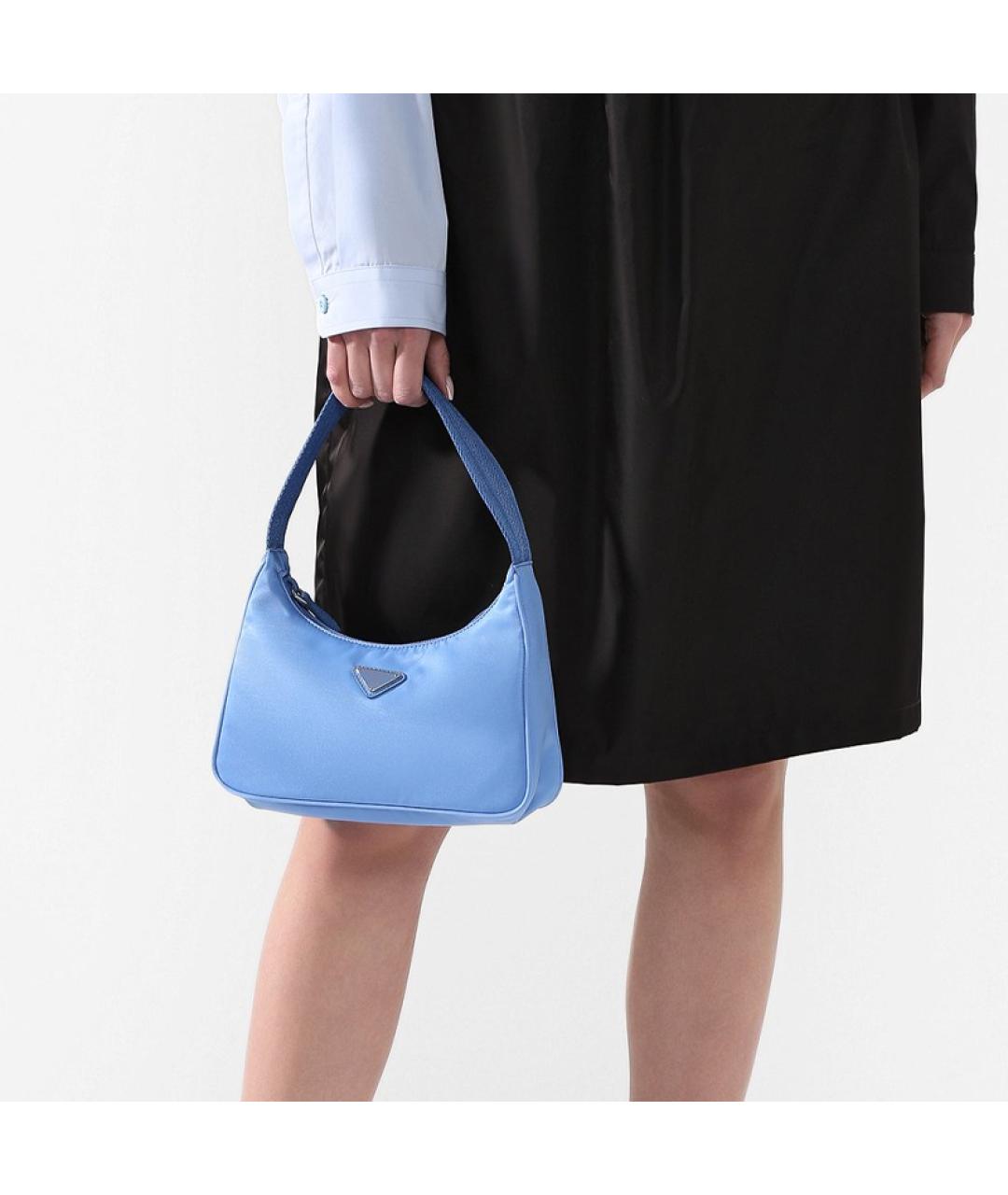 PRADA Синяя сумка через плечо, фото 4