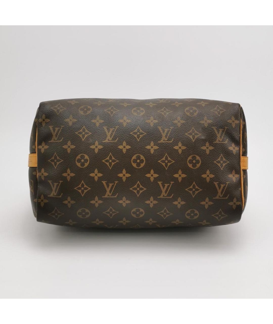 LOUIS VUITTON Коричневая кожаная сумка через плечо, фото 4