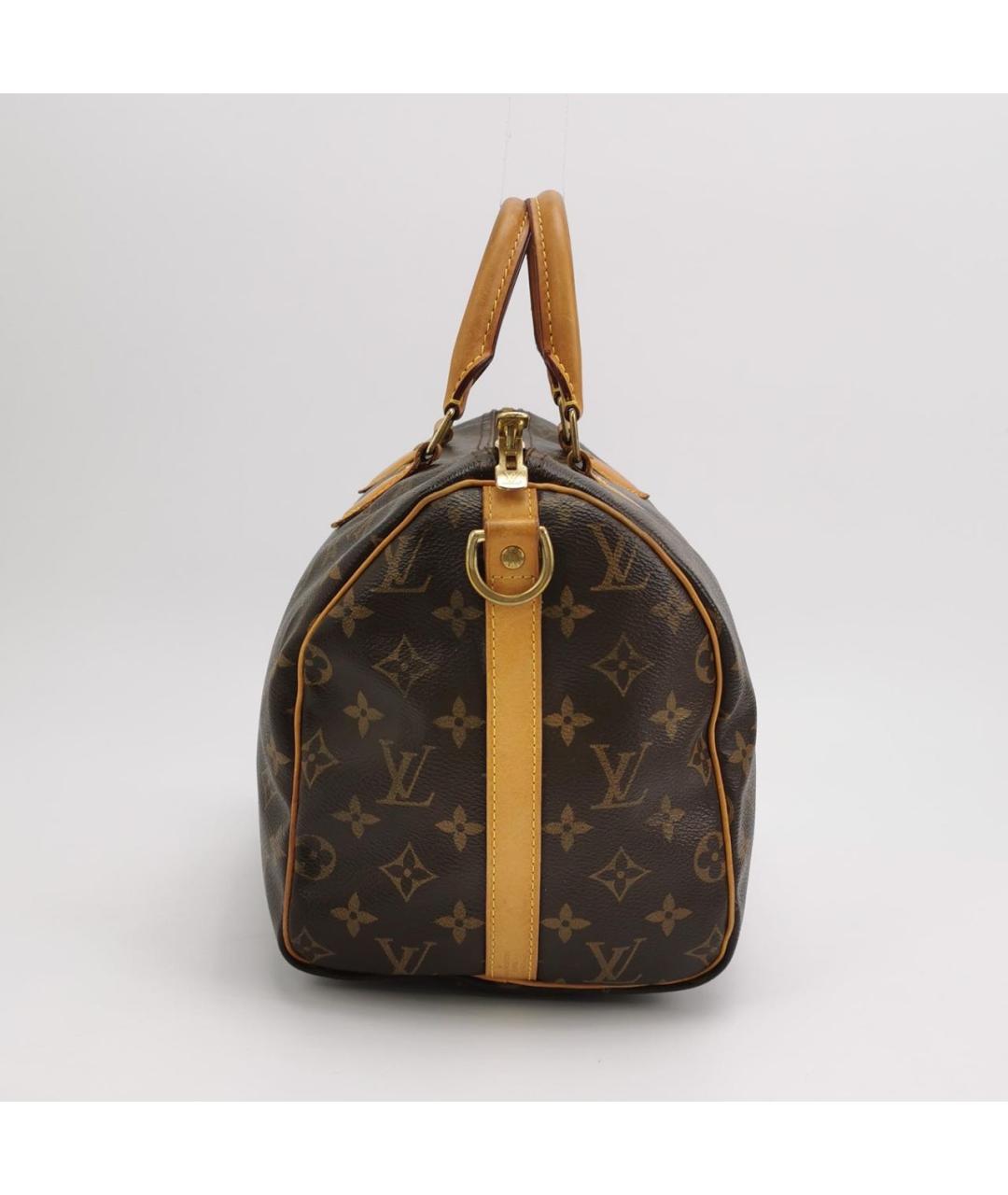 LOUIS VUITTON Коричневая кожаная сумка через плечо, фото 2
