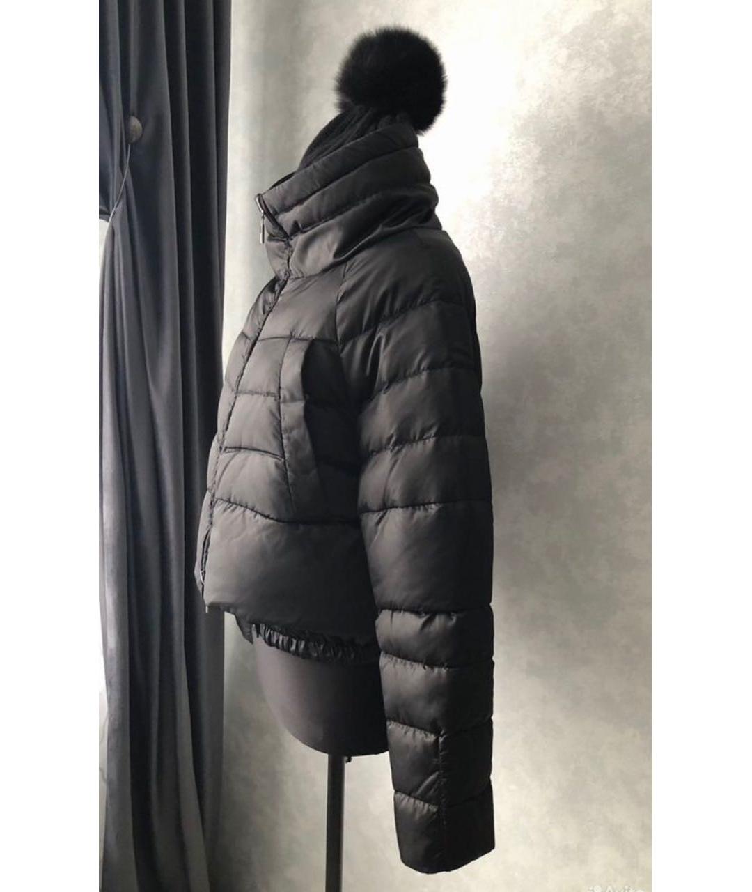 'S MAX MARA Черный вискозный пуховик, фото 3