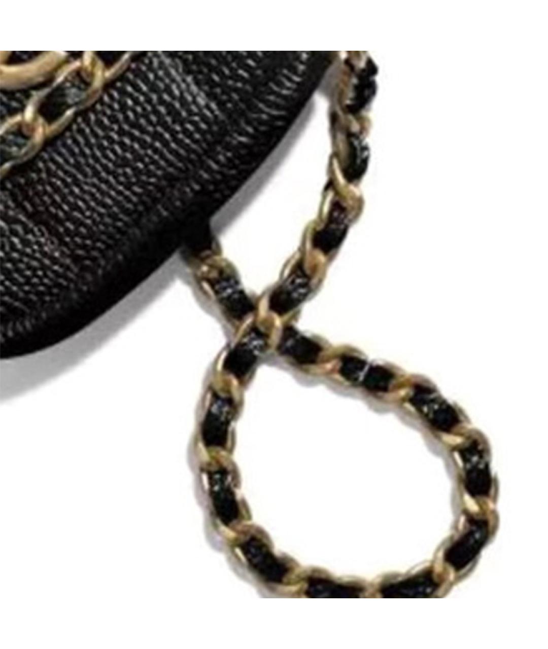 CHANEL Черная кожаная сумка через плечо, фото 2