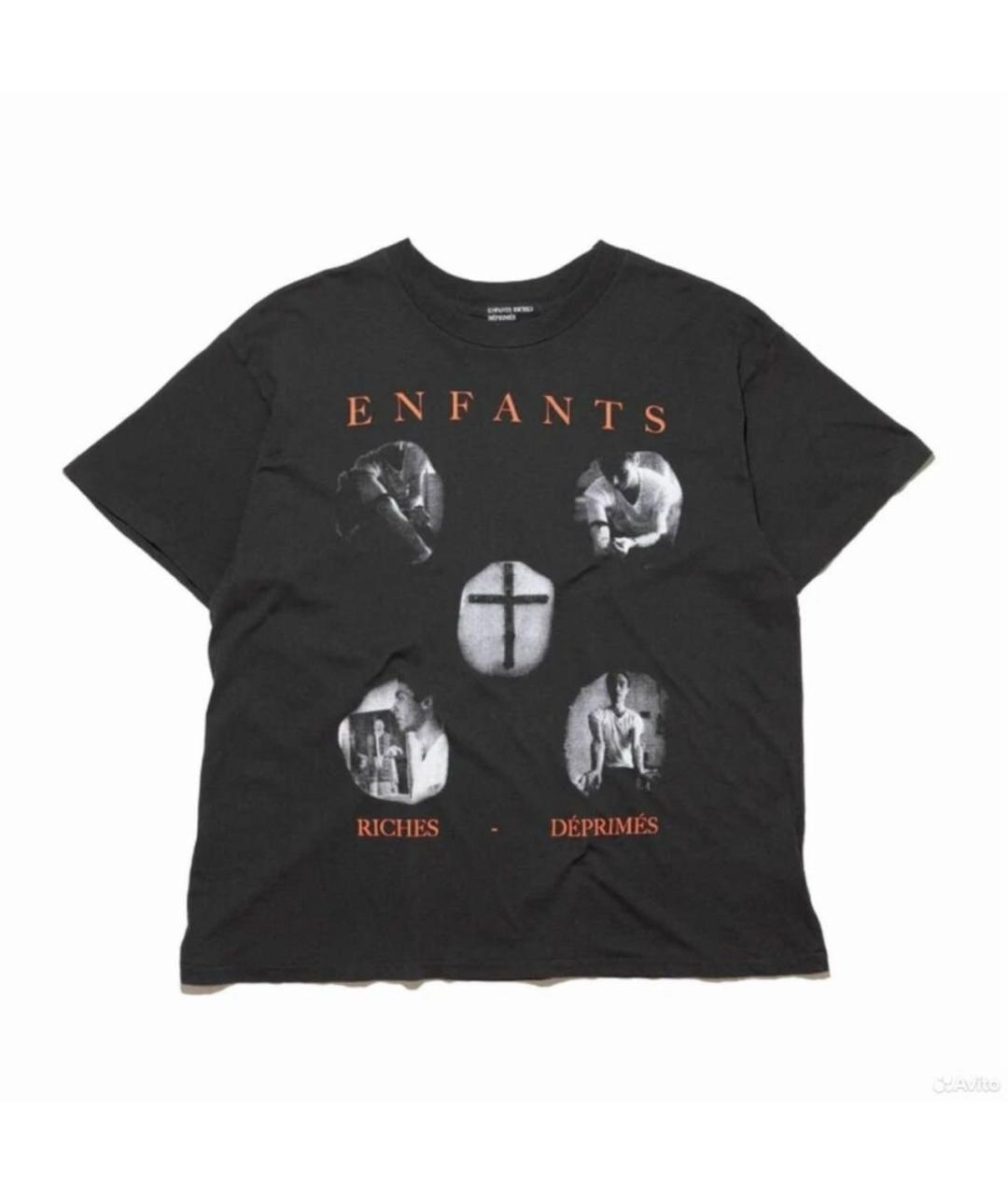 Enfants Riches Déprimés Антрацитовая хлопковая футболка, фото 1