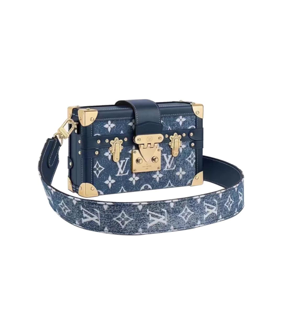 LOUIS VUITTON Синяя кожаная сумка через плечо, фото 1