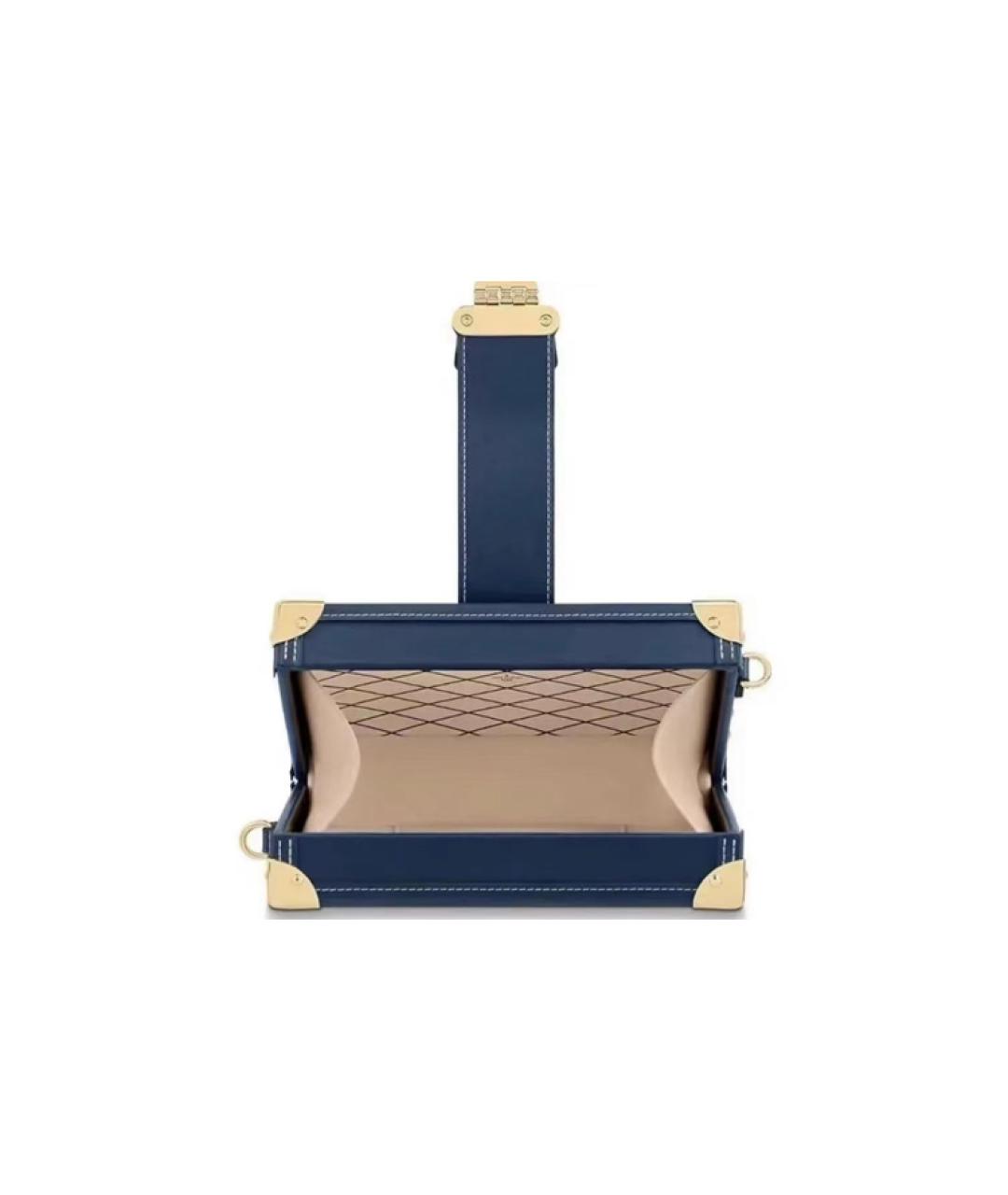 LOUIS VUITTON Синяя кожаная сумка через плечо, фото 2