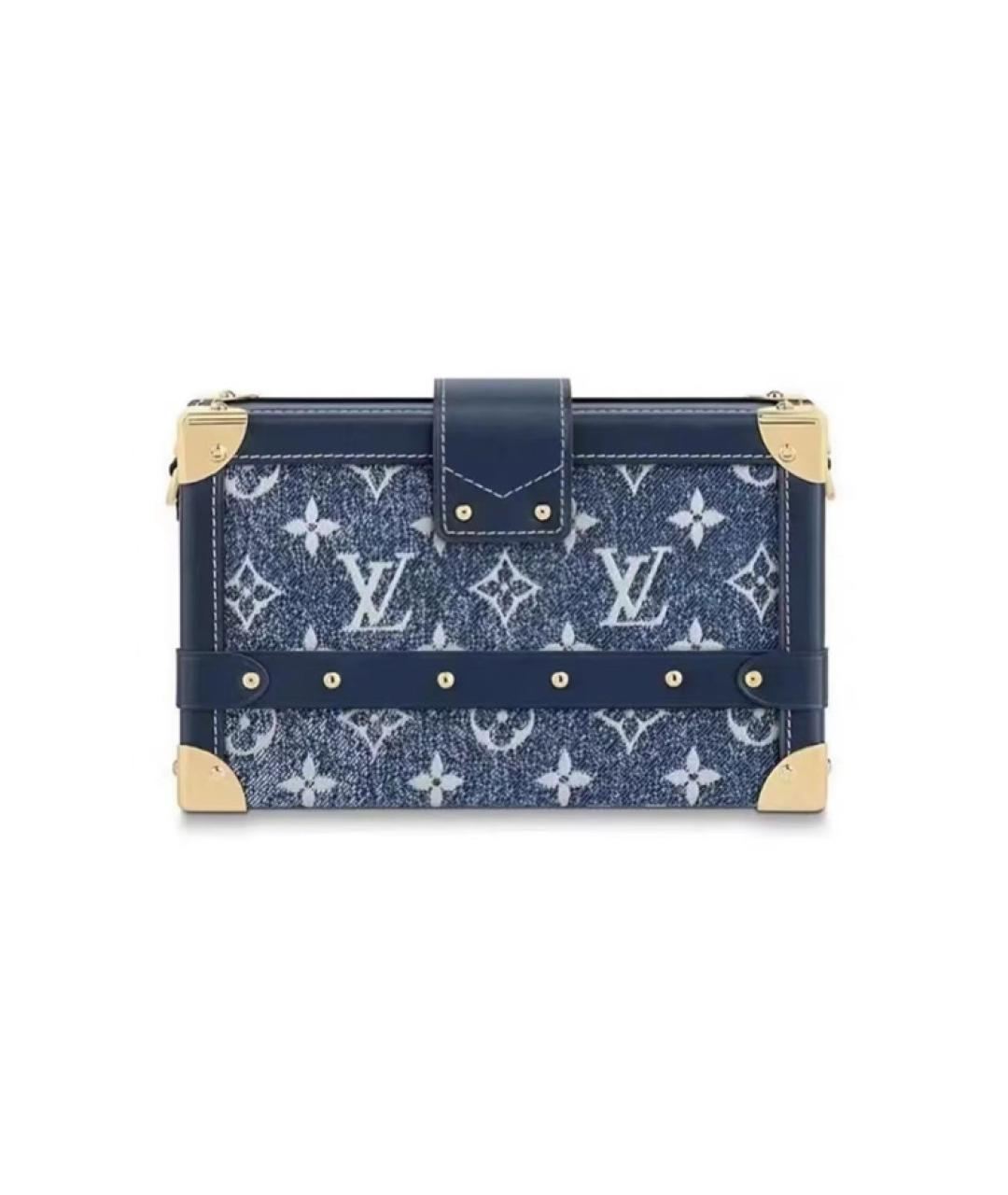 LOUIS VUITTON Синяя кожаная сумка через плечо, фото 3