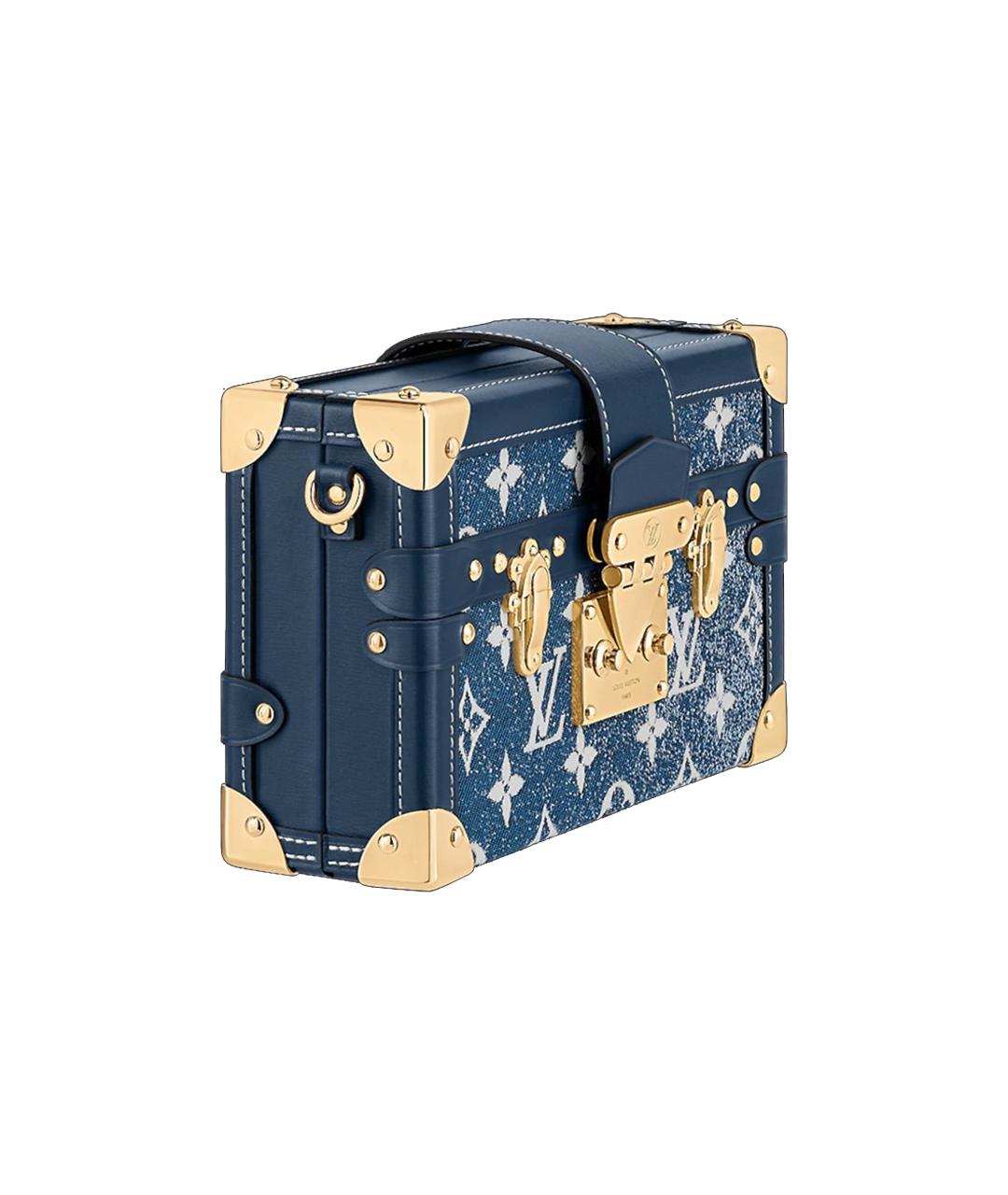 LOUIS VUITTON Синяя кожаная сумка через плечо, фото 4