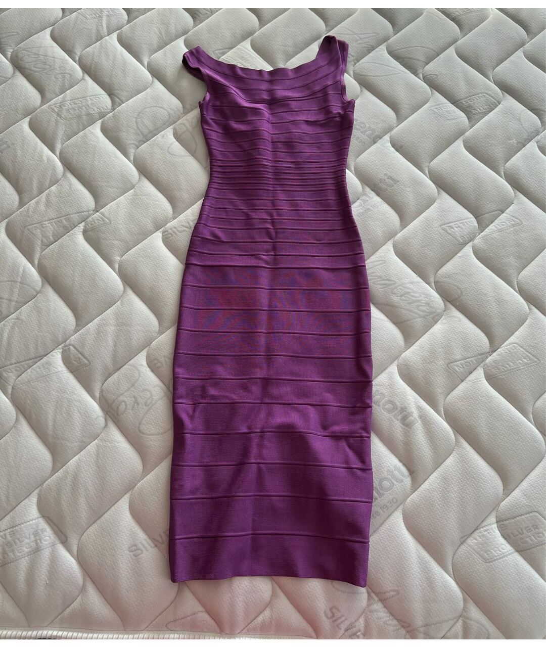HERVE LEGER Фиолетовое повседневное платье, фото 2