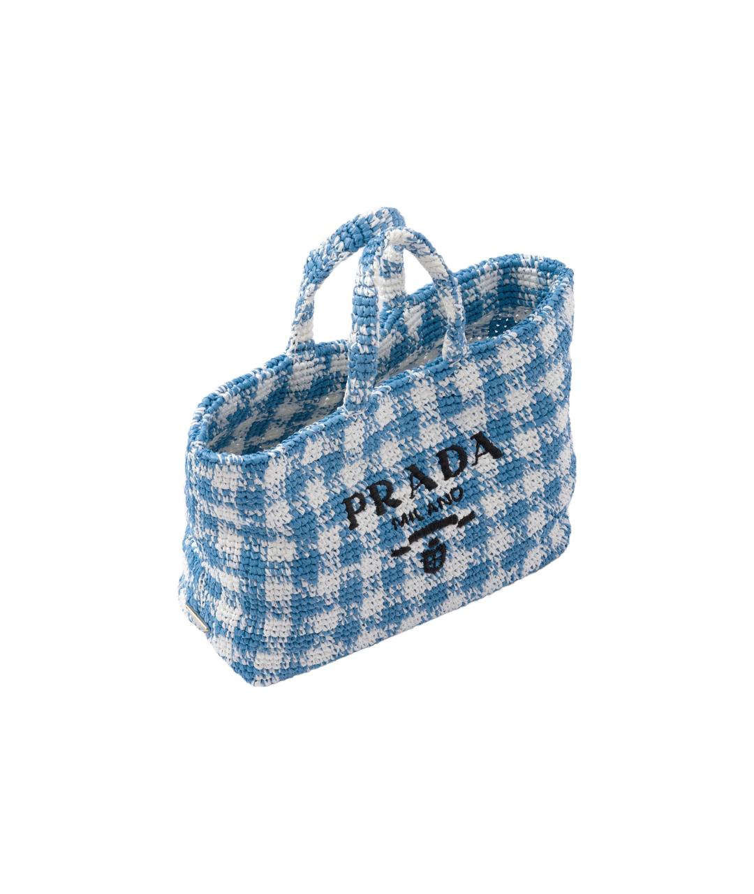 PRADA Синяя тканевая сумка через плечо, фото 2