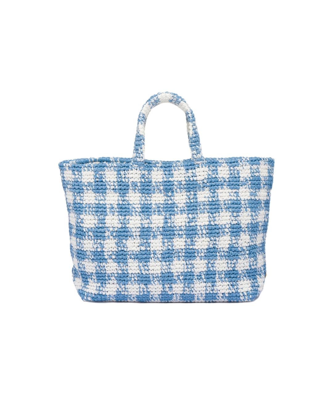 PRADA Синяя тканевая сумка через плечо, фото 3