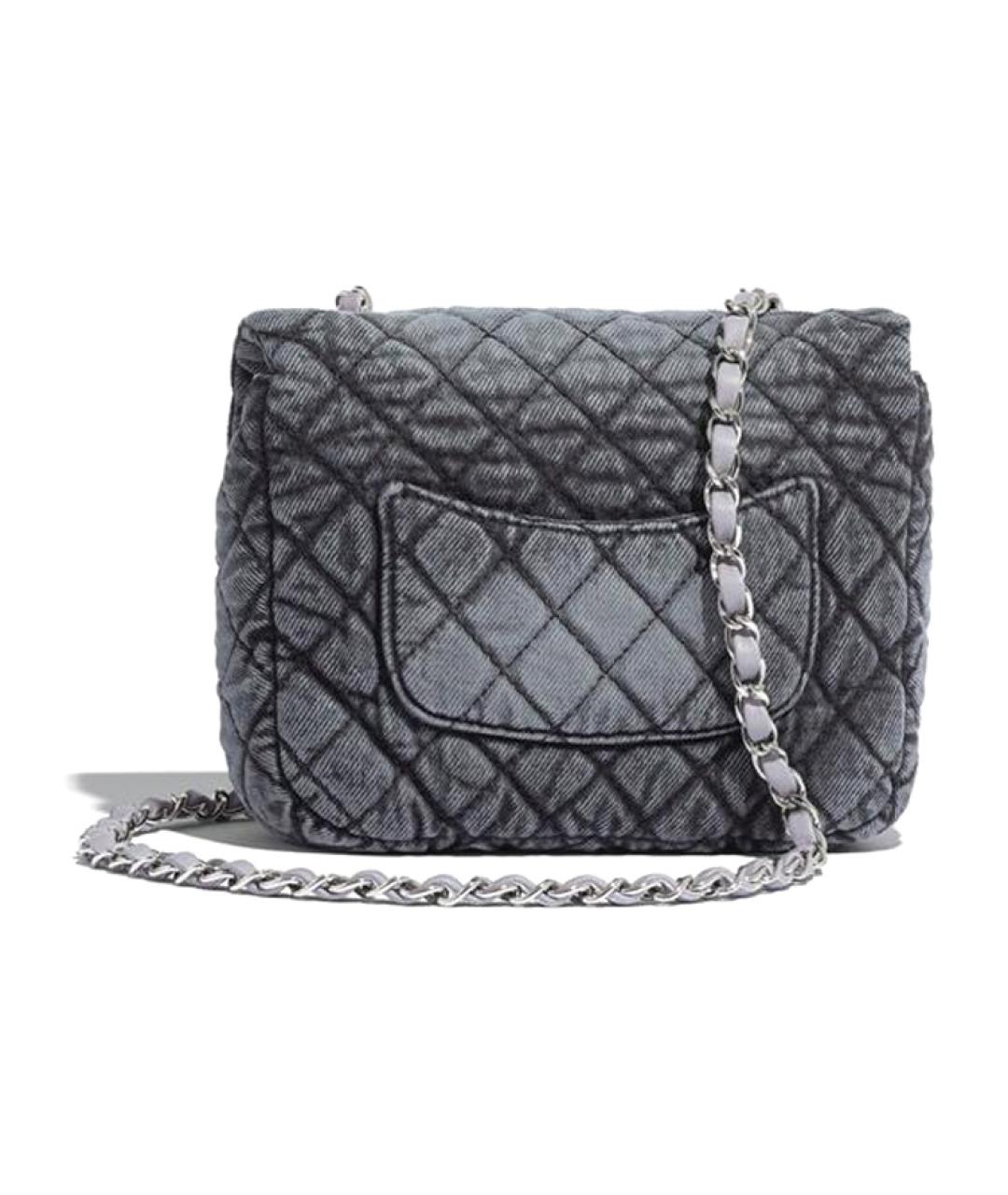 CHANEL Синяя сумка через плечо, фото 2