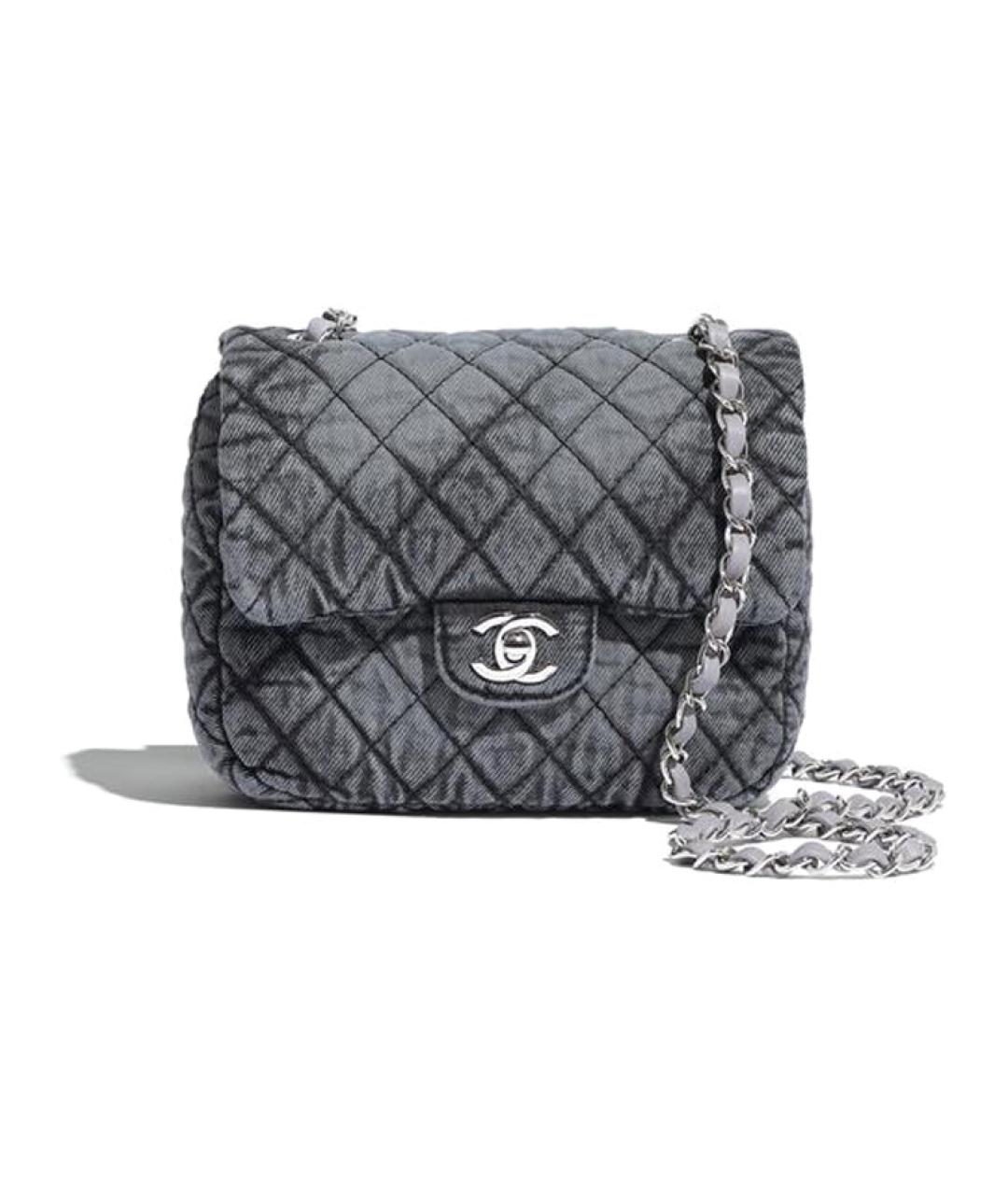 CHANEL Синяя сумка через плечо, фото 1