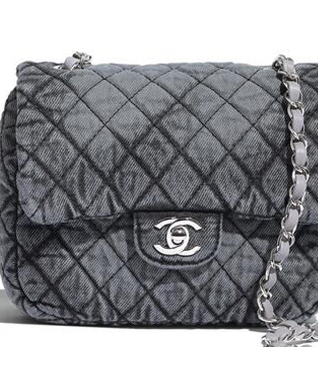 CHANEL Синяя сумка через плечо, фото 5