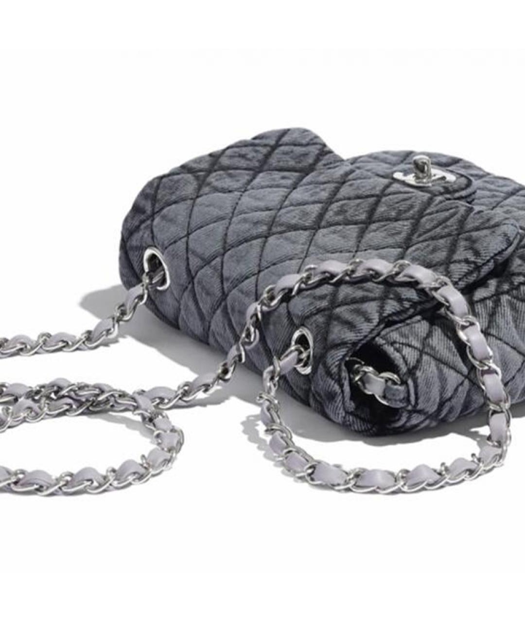 CHANEL Синяя сумка через плечо, фото 4