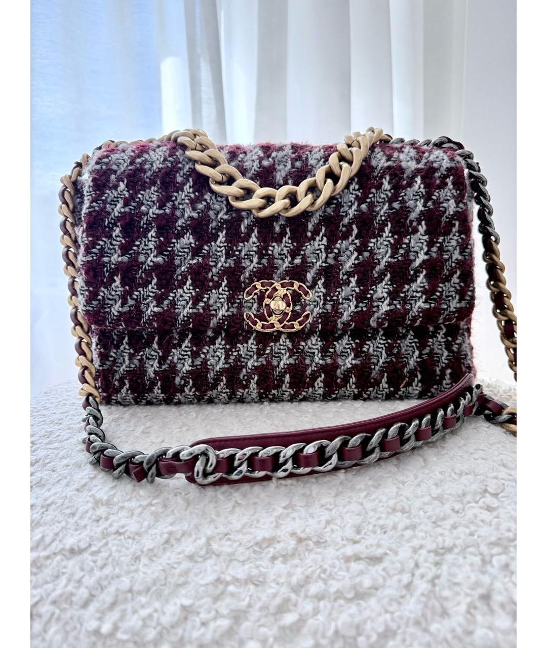 CHANEL Черная твидовая сумка через плечо, фото 6