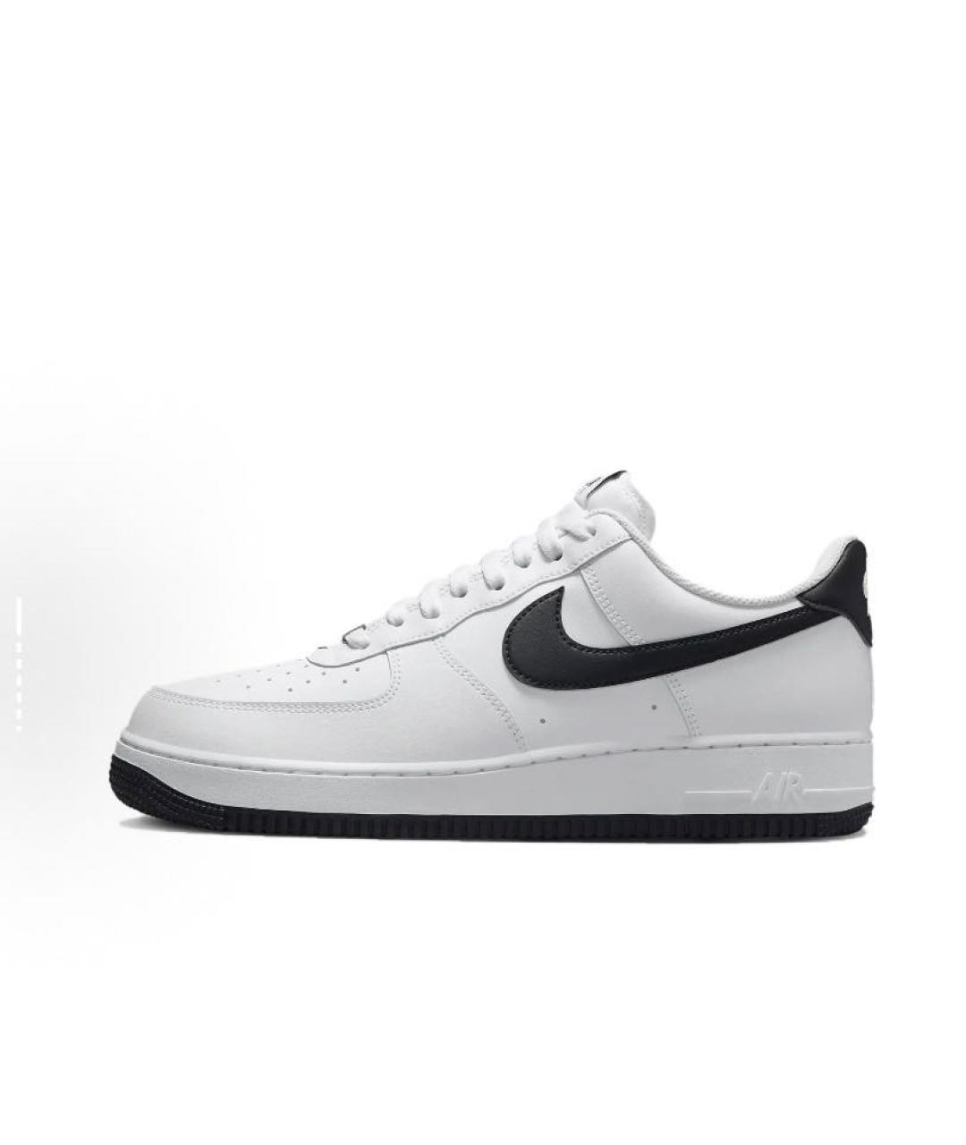 NIKE Белые кожаные низкие кроссовки / кеды, фото 2