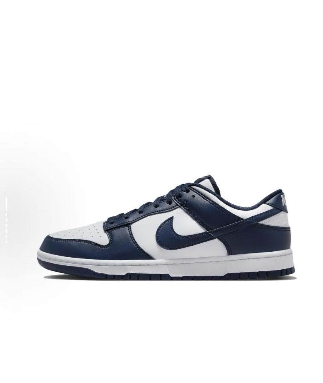 NIKE Черные кожаные низкие кроссовки / кеды, фото 2