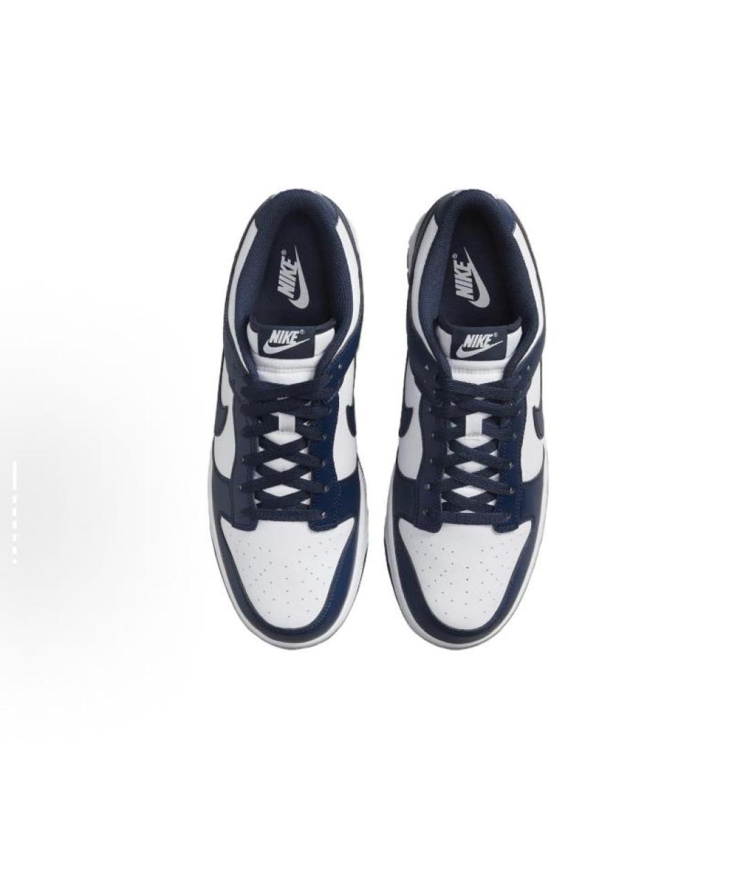 NIKE Черные кожаные низкие кроссовки / кеды, фото 4