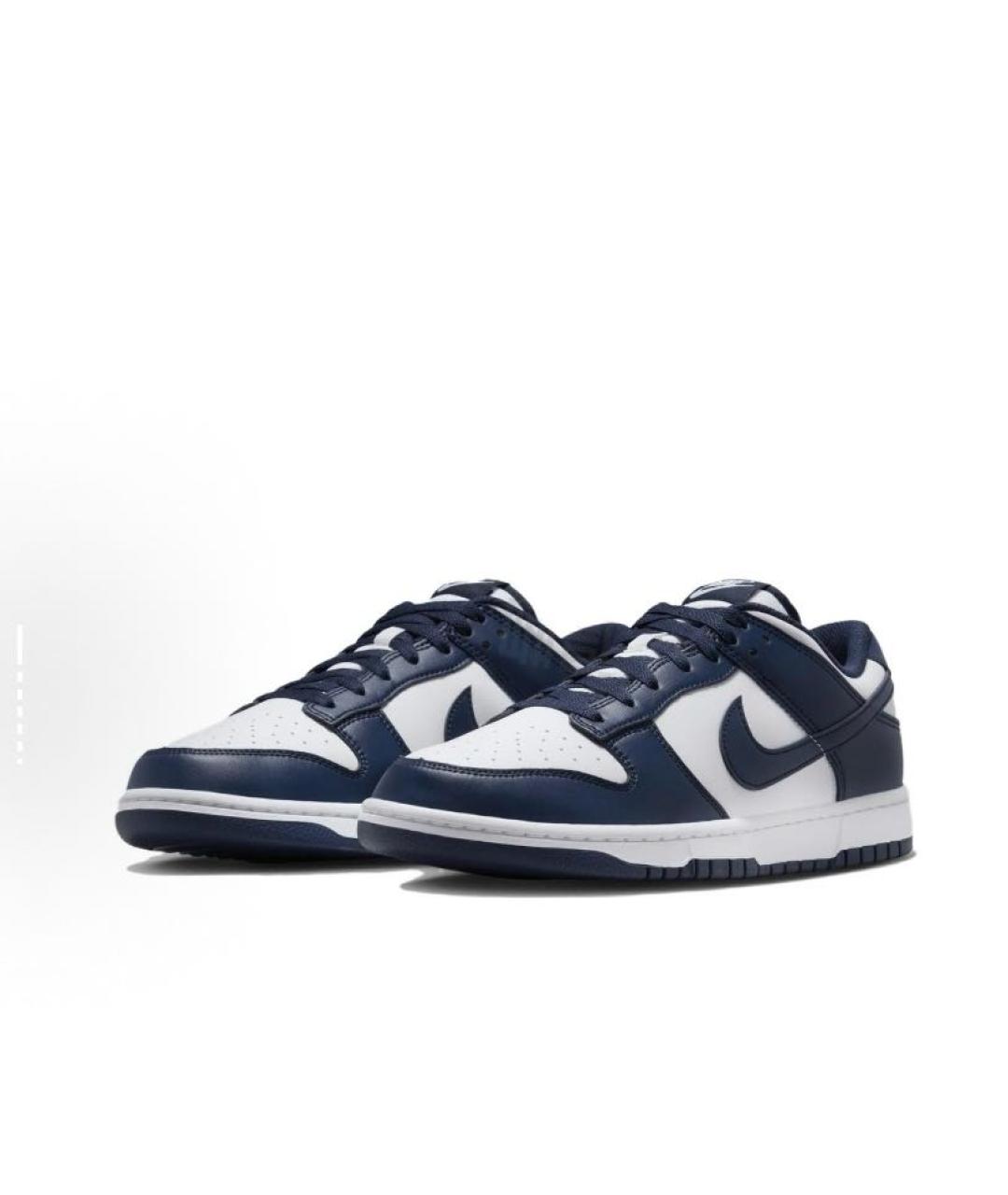 NIKE Черные кожаные низкие кроссовки / кеды, фото 3