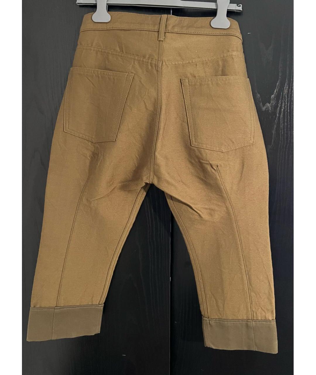 JUNYA WATANABE COMME DES GARÇONS Хаки хлопковые бриджи, фото 2