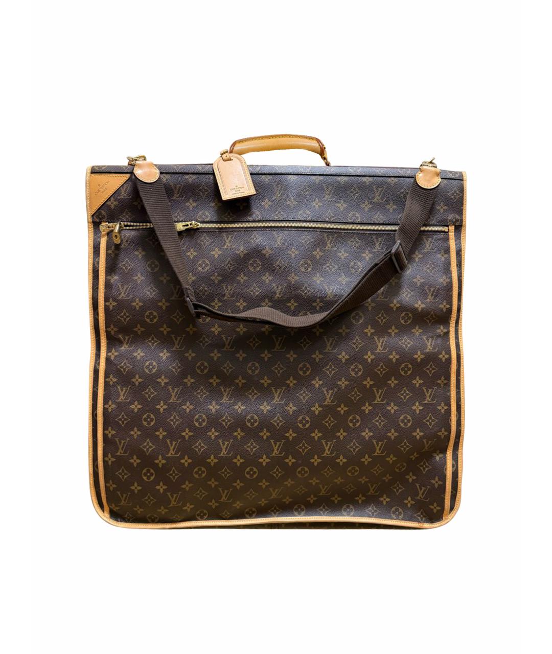 LOUIS VUITTON Коричневая кожаная дорожная/спортивная сумка, фото 1