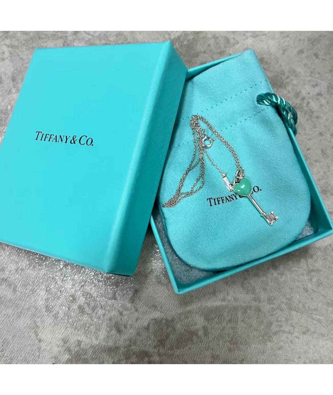 TIFFANY&CO Бирюзовая серебряная подвеска, фото 4