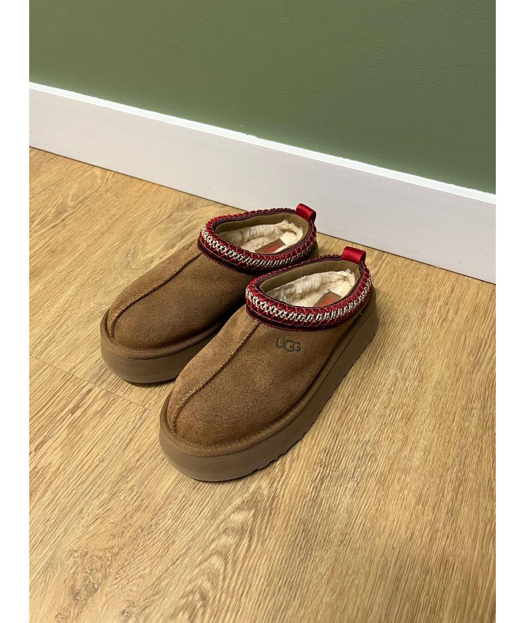 UGG AUSTRALIA Коричневые замшевые мюли, фото 2