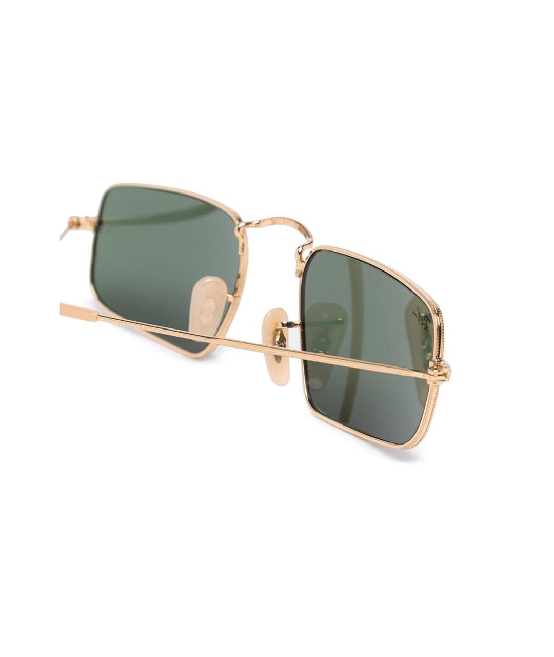 RAY BAN Зеленые металлические солнцезащитные очки, фото 3