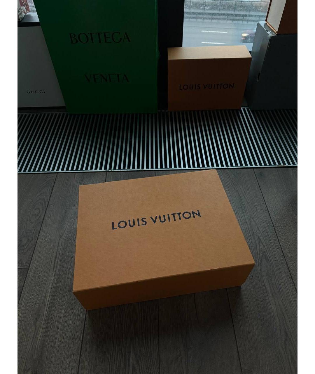 LOUIS VUITTON Черные текстильные кроссовки, фото 4
