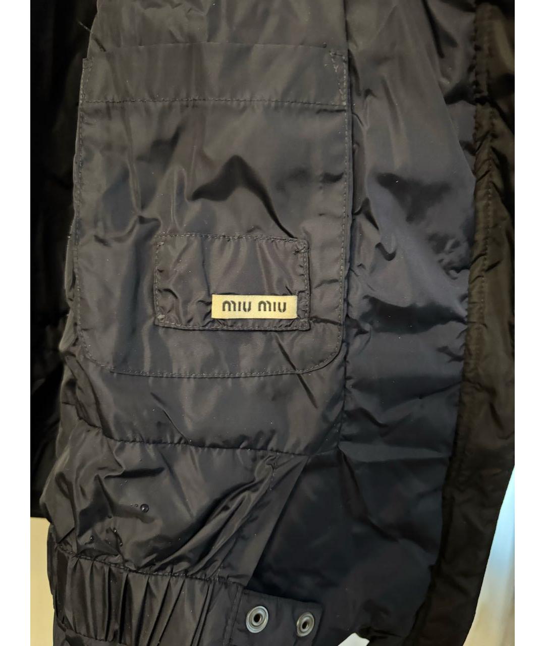 MIU MIU Черный пуховик, фото 3