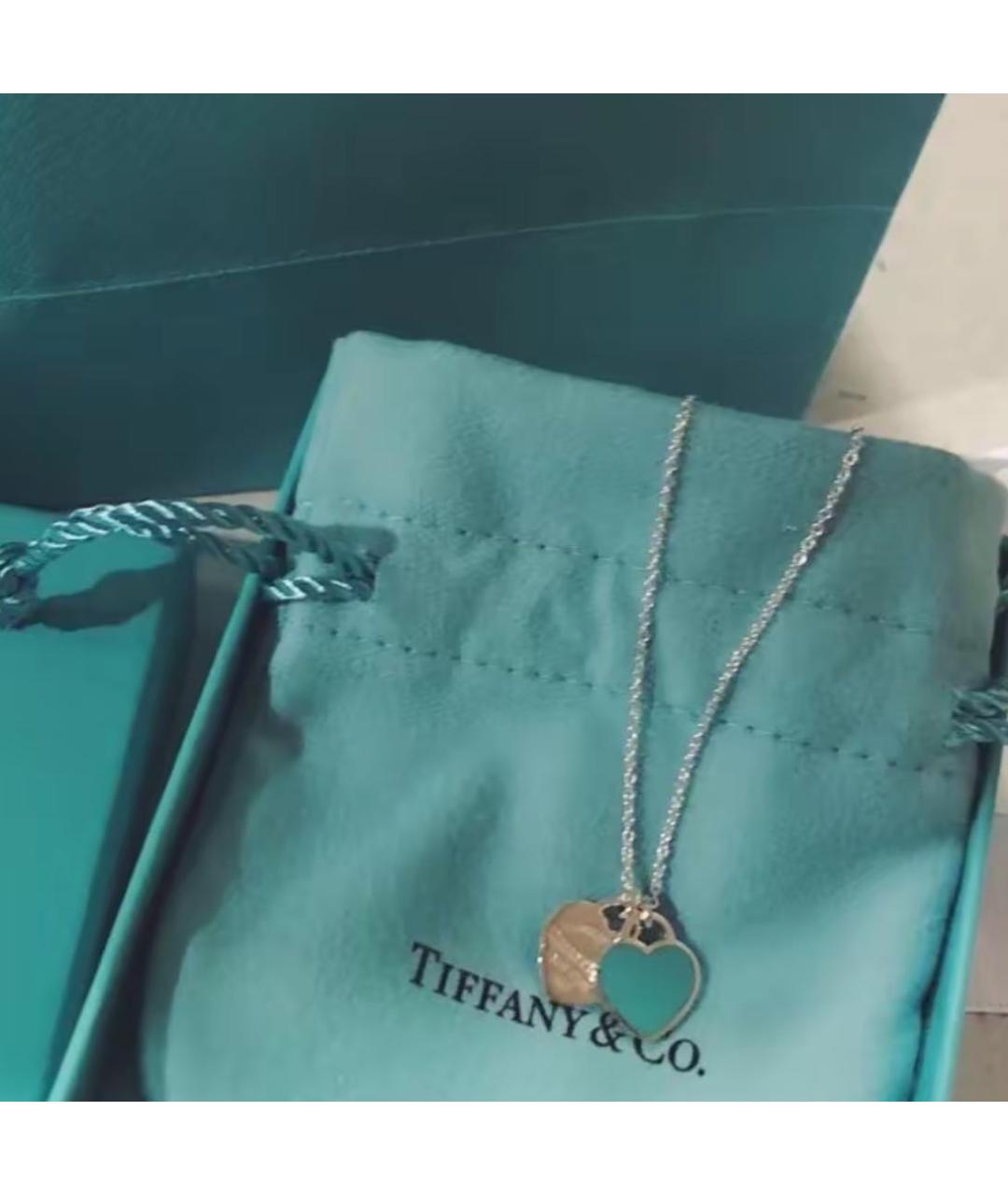 TIFFANY&CO Бирюзовая серебряная подвеска, фото 7