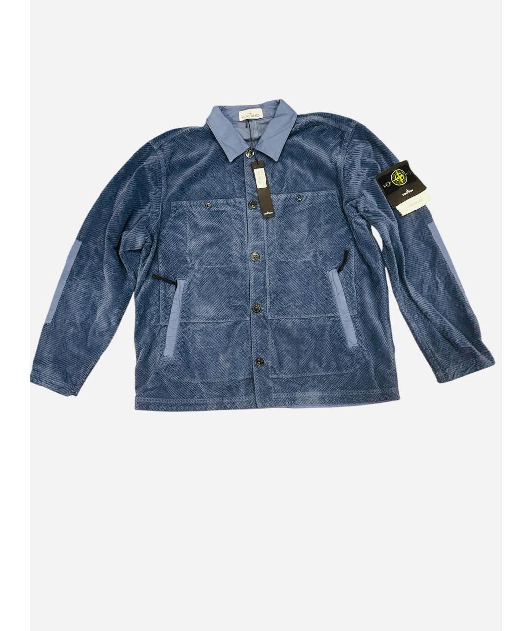 STONE ISLAND Синяя хлопковая куртка, фото 4