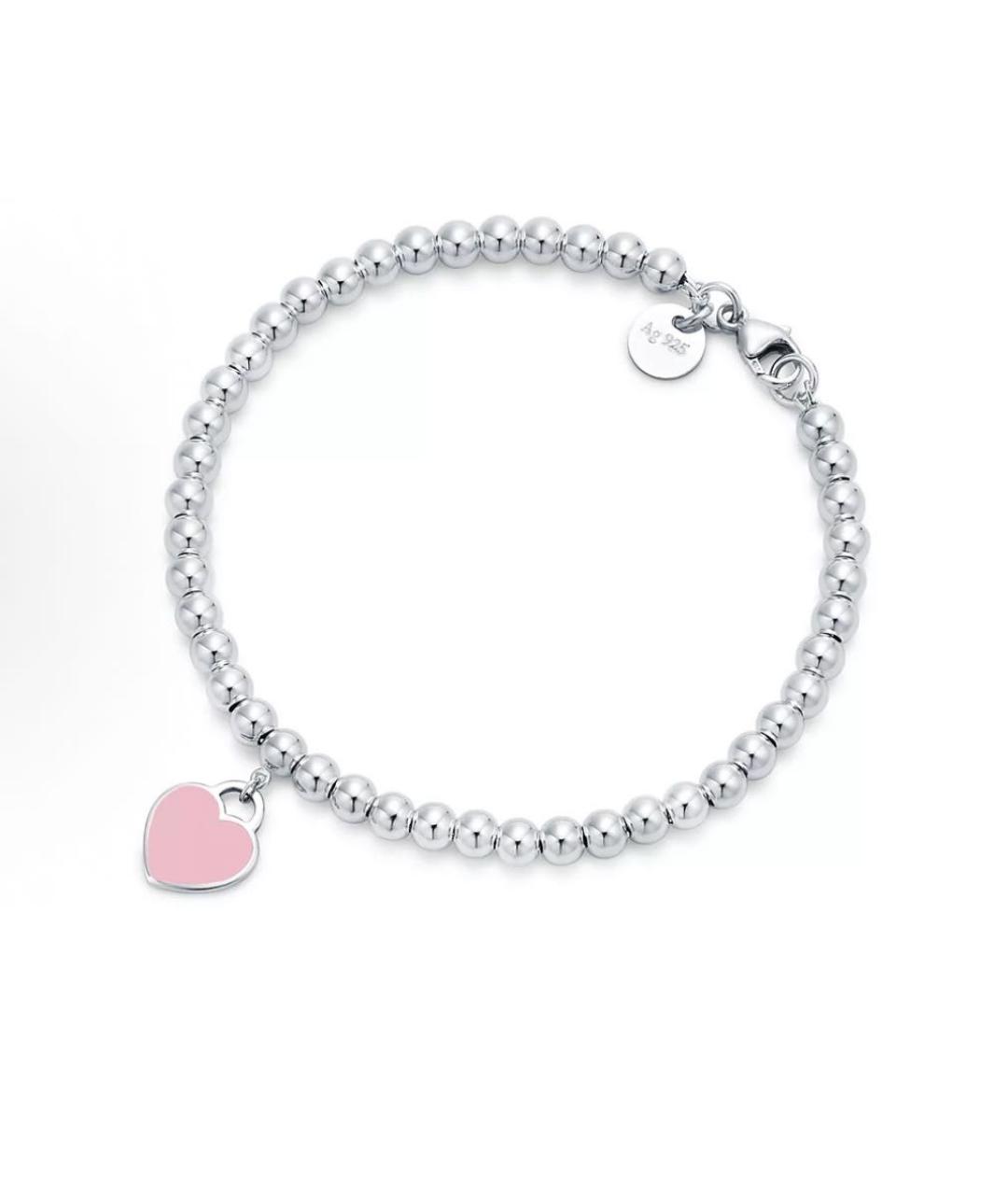 TIFFANY&CO Розовый серебряный браслет, фото 1