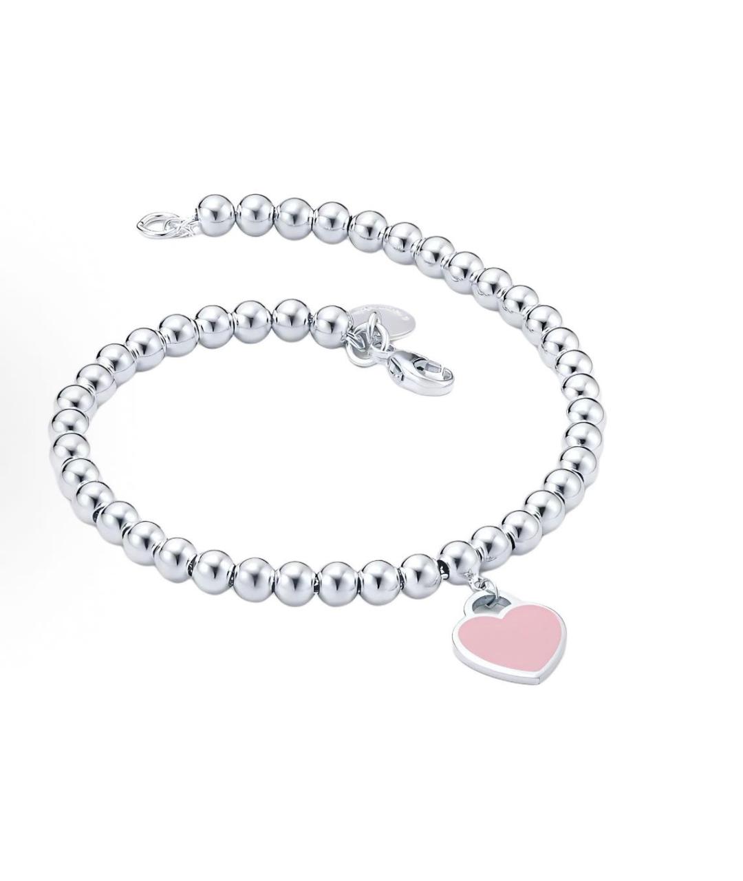 TIFFANY&CO Розовый серебряный браслет, фото 2
