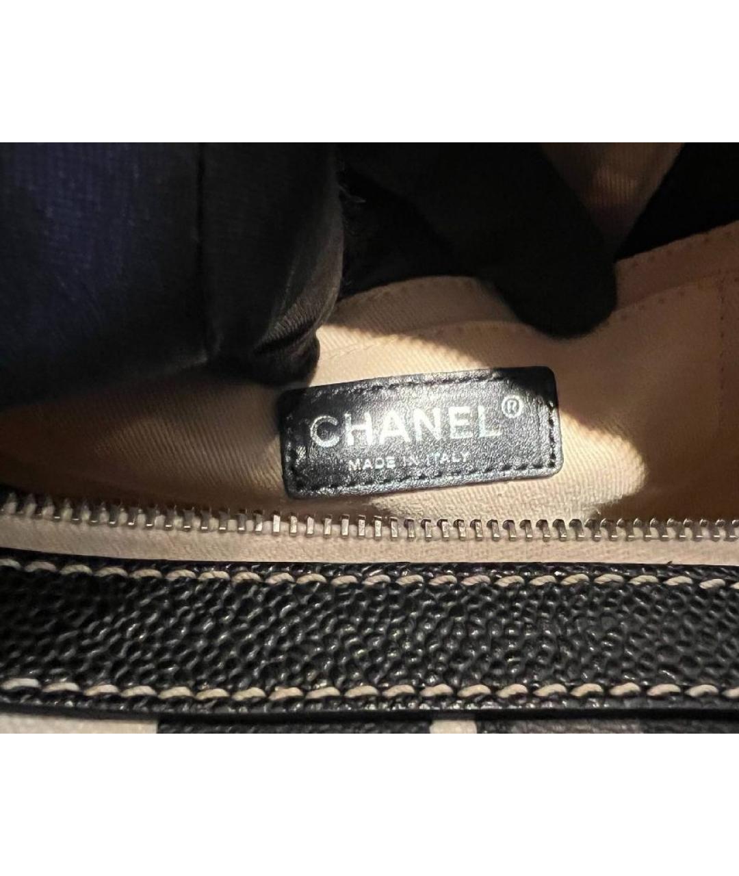 CHANEL Белая кожаная сумка с короткими ручками, фото 5